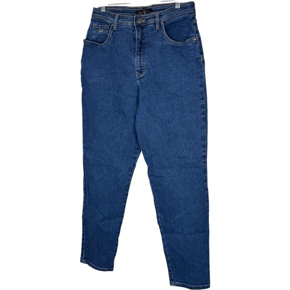 Gloria Vanderbilt Stretch Jeans Women’s 16 Medium Blue Denim High Rise Tapered - Picture 2 of 13